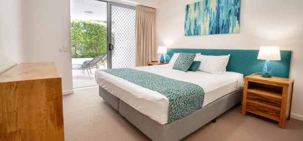 Coolum At The Beach Ground Floor three Bed bedroom queen