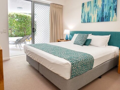 Coolum At The Beach Ground Floor three Bed bedroom queen