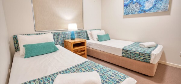 Coolum At The Beach Ground Floor three Bed twin singles