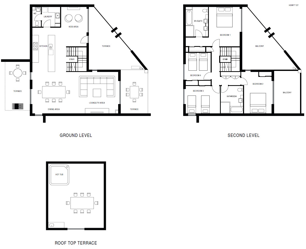 Four Bedroom Villa Floor Plan v2