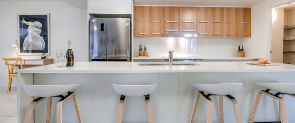 coolum at the beach four bedroom villa kitchen