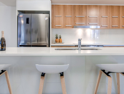 coolum at the beach four bedroom villa kitchen