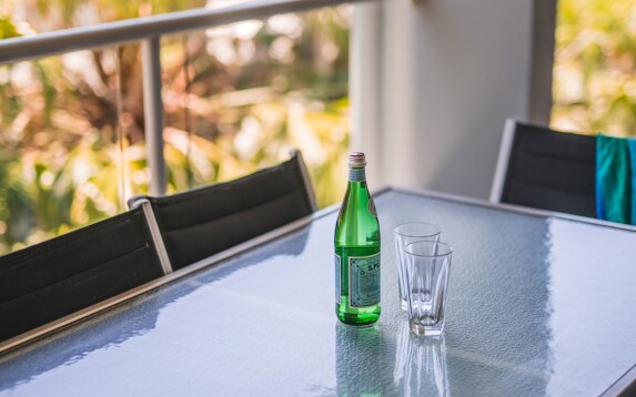 Coolum At The Beach apartment three Bed balcony view drinks