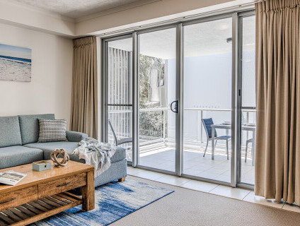 coolum at the beach one bedroom living