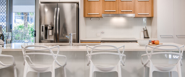 coolum at the beach three bedroom villa kitchen