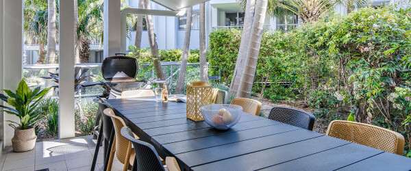 117 coolum at the beach four bedroom villa bbq area